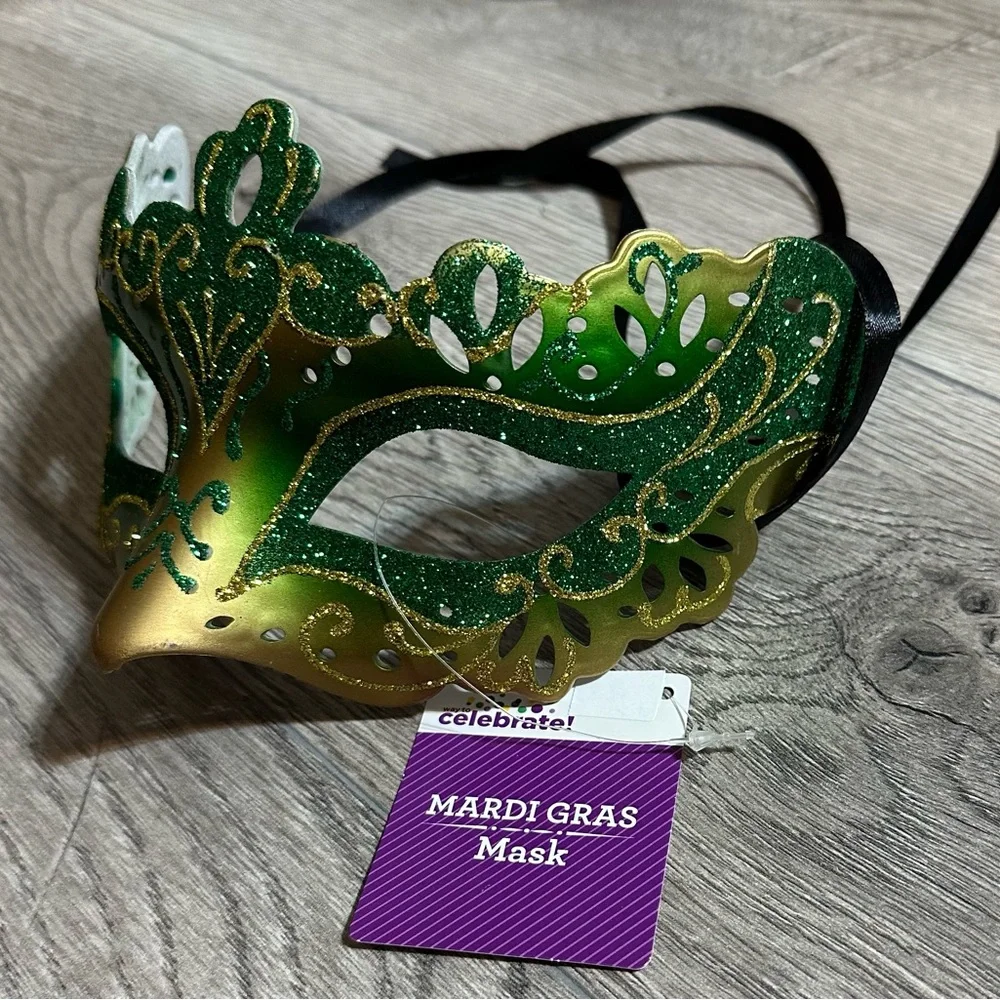 Mardi Gras Costume Mask-Adult Size. Wear It Or Decorate With It.